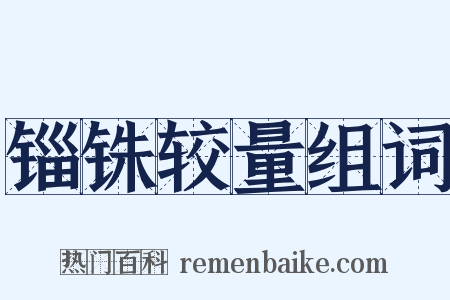 锱铢较量组词是什么意思的图片